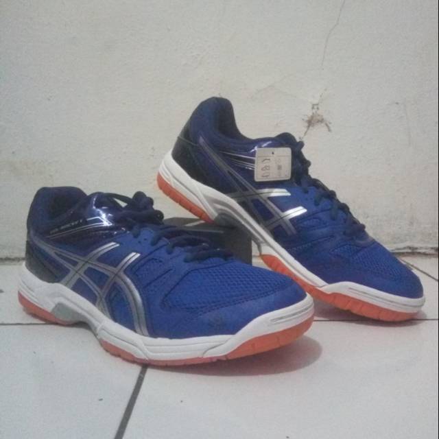 asics gel rocket /blue silver