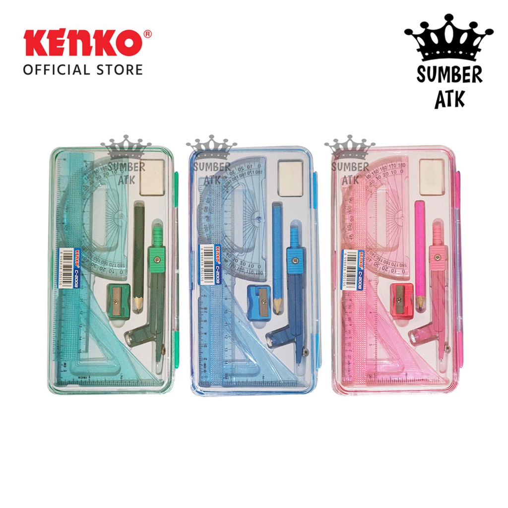 

Compass Kenko C-2008 compas / Jangka Set Alat Tulis - 1 PCS