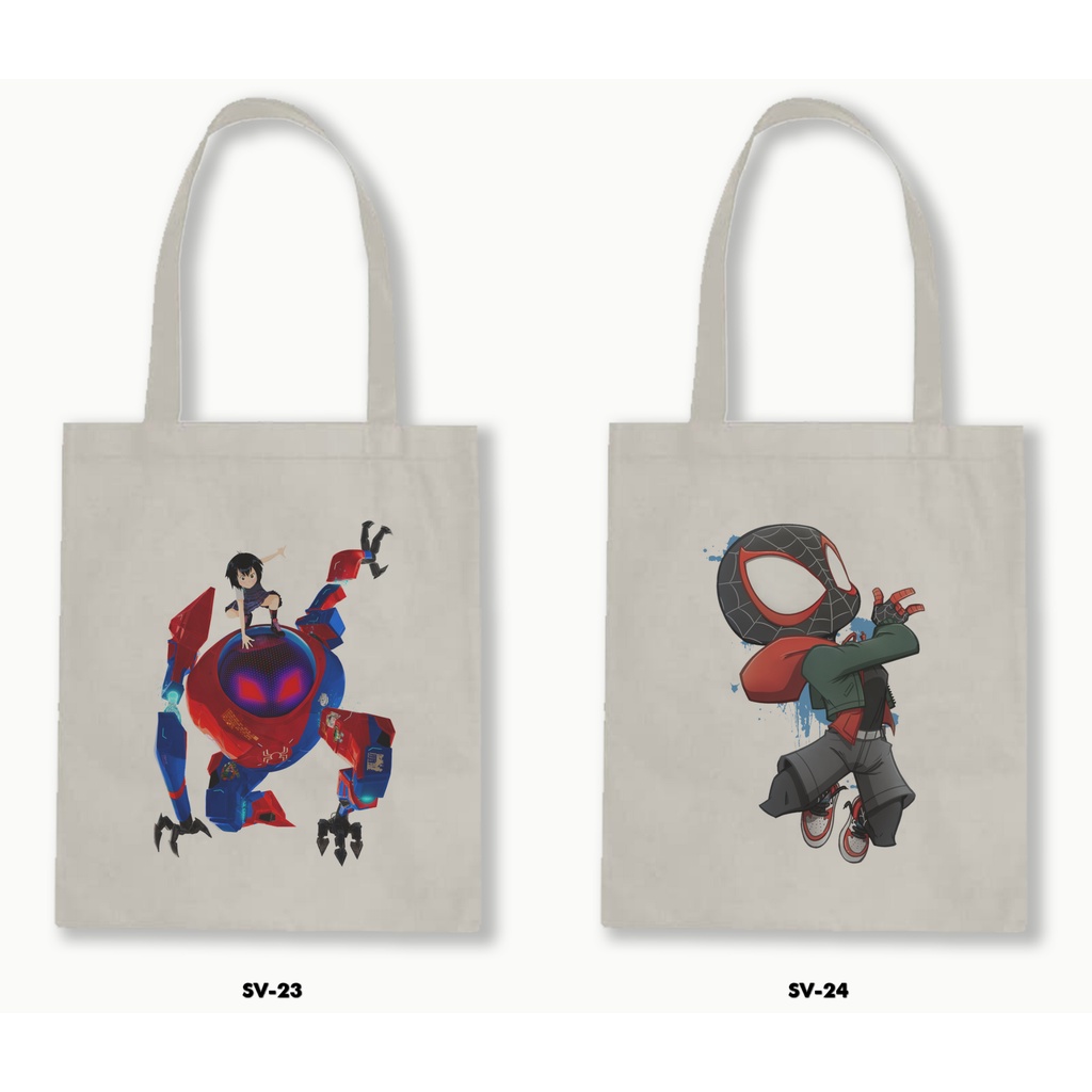 TOTE BAG BLACU - Spider Man Into the Spider Verse 02