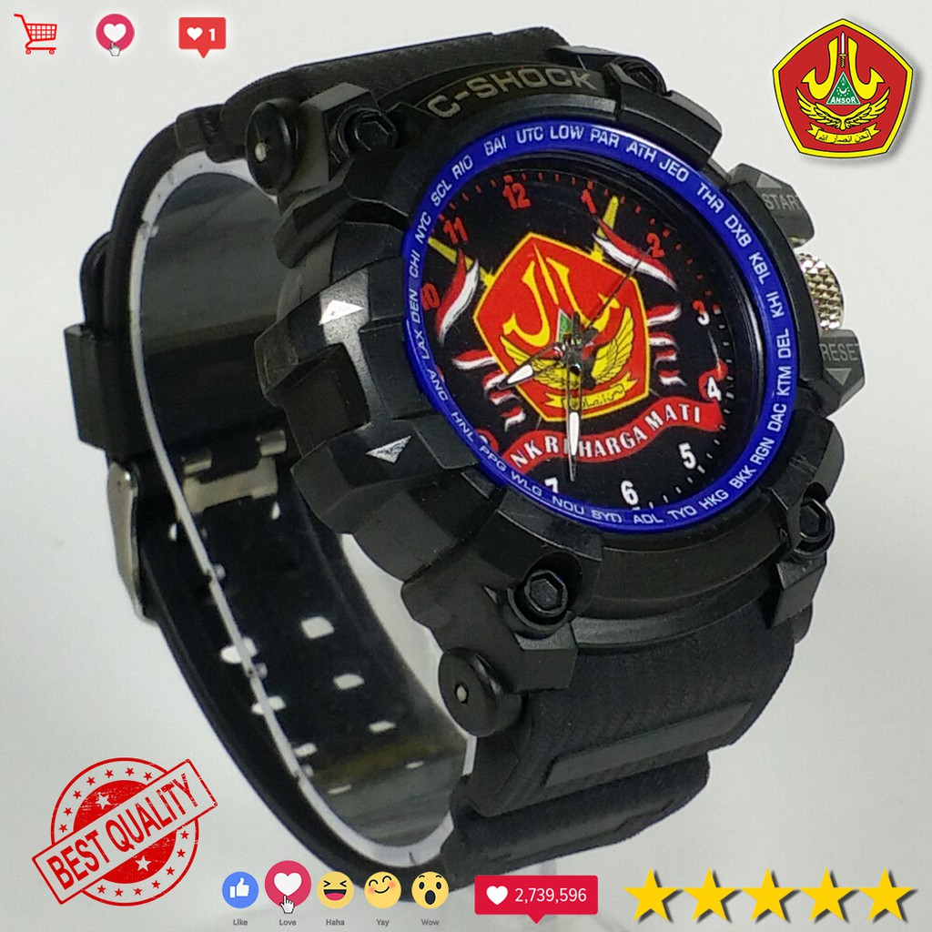 (BEST COLLECTION) JAM TANGAN BANSER ANTI AIR { LIST BIRU }