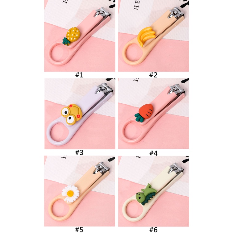 Alat Gunting Kuku Portable Motif Kartun Untuk Manicure Pedicure Anak