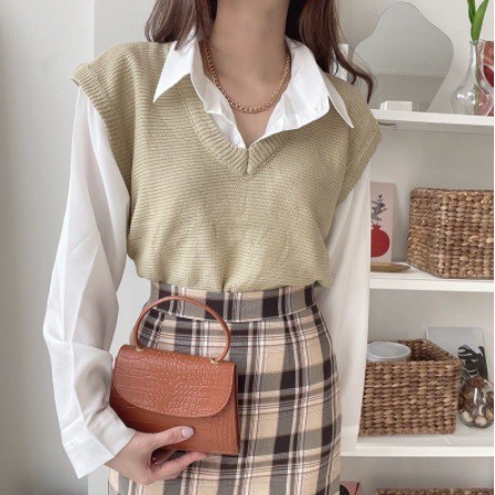 Olla Basic Vest Knit / Rompi Rajut