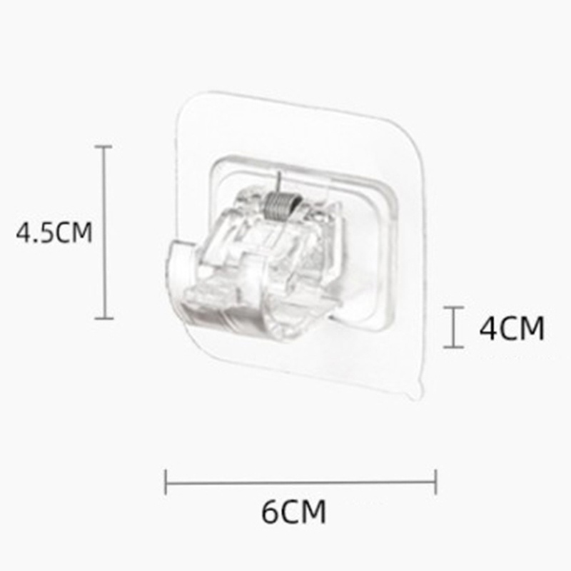 2pcs Bracket Holder Tiang Tirai Adjustable Tanpa Paku