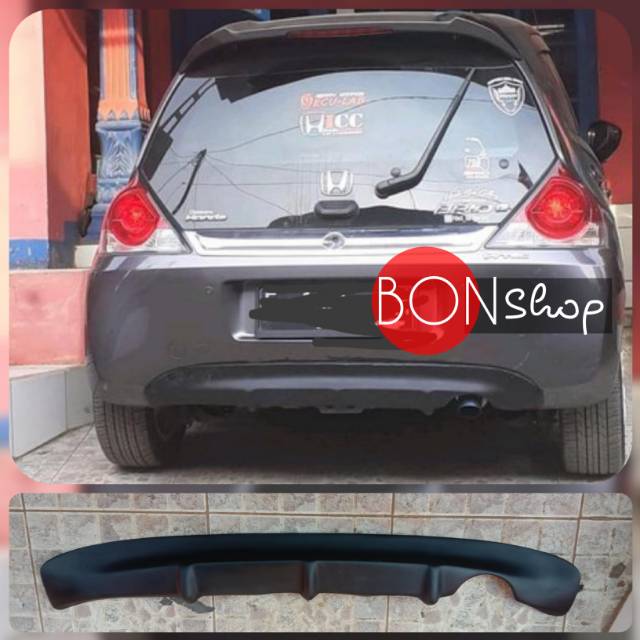 [Bisa COD] Rear Diffuser Bumper Belakang Honda Brio 2014-2017