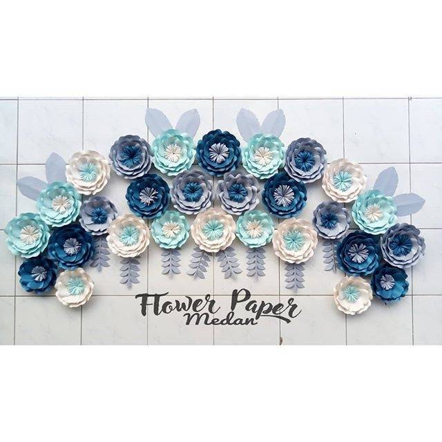 

FLOWER PAPER / PAPER FLOWER / BUNGA KERTAS DEKORASI (BACKDROP) PAKET SIMPLE