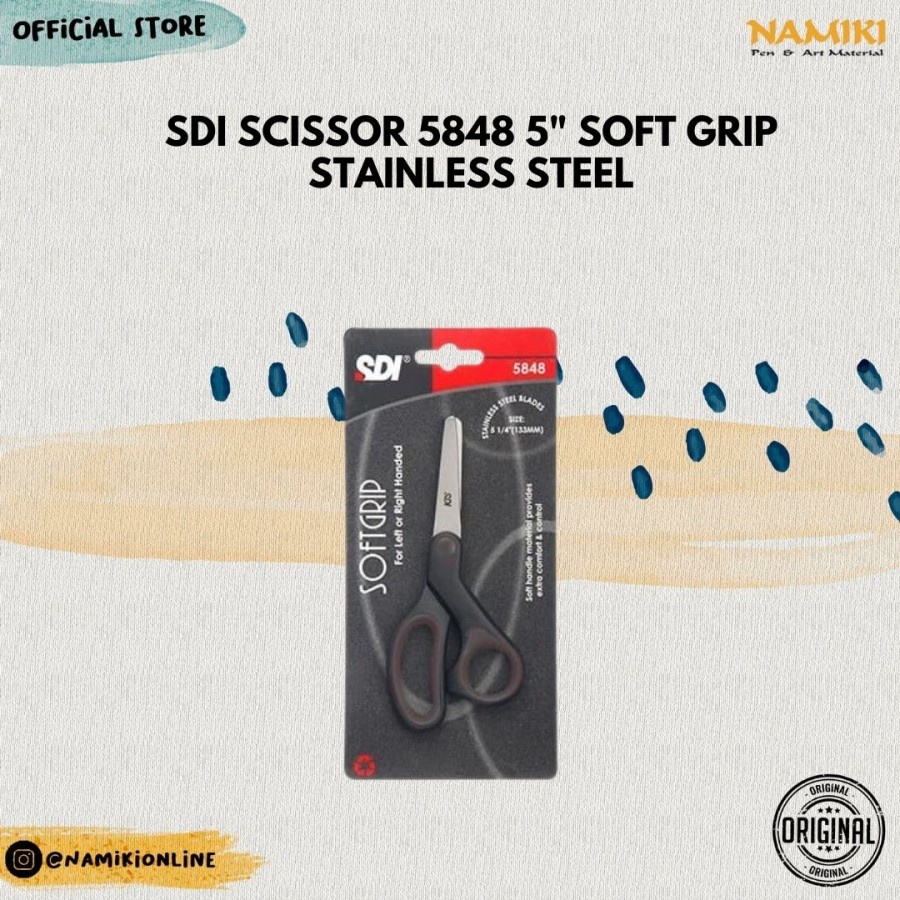 

SDI Scissor 5848 5" Soft Grip stainless steel