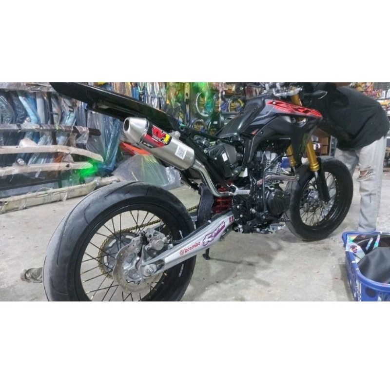 Swing arm klx crf model ktm 66cm bosh laher bambu bonus karet penahan rantai pnp saja