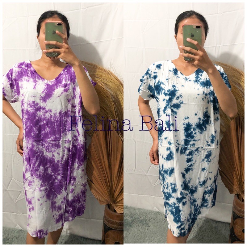 Daster tie dye rayon