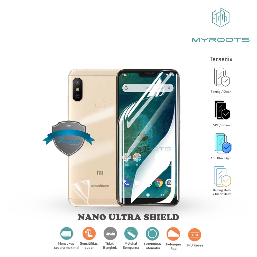 ANTI GORES JELLY HYDROGEL XIAOMI MI A2 LITE - REDMI 6 PRO ANTI SHOCK SCREEN PROTECTOR ORIGINAL