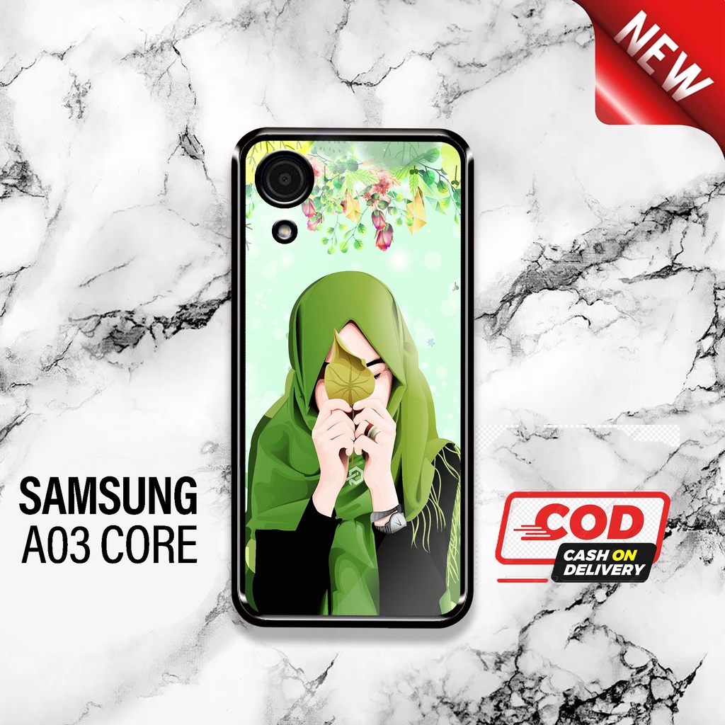 SRC - Case Samsung A03 Core Motif Hijabers Casing Hardcase Glossy 2D Terbaru Silikon Softcase Aero c