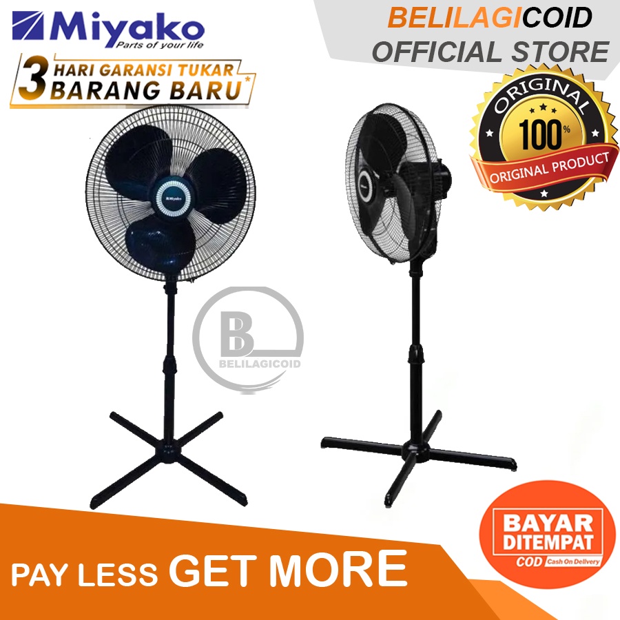 Miyako Kipas Angin KAS 1606 X PL / Stand Fan Miyako KAS-1606X PL / Kipas Angin Miyako KAS1606X PL / 