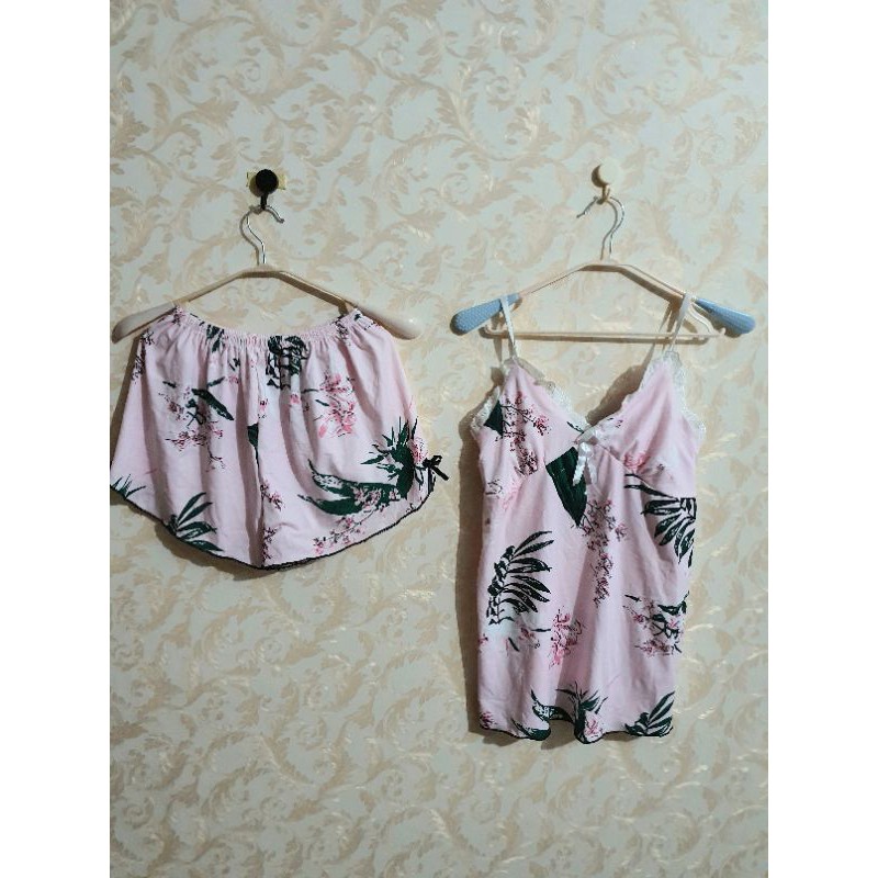 set baju tidur lingerie/baju tidur tali satu