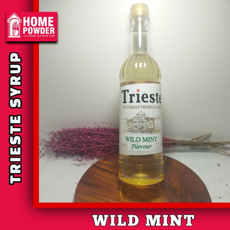 

Syrup Trieste Wild Mint Flavour 650ml Sirup Premium Rasa Wild Mint