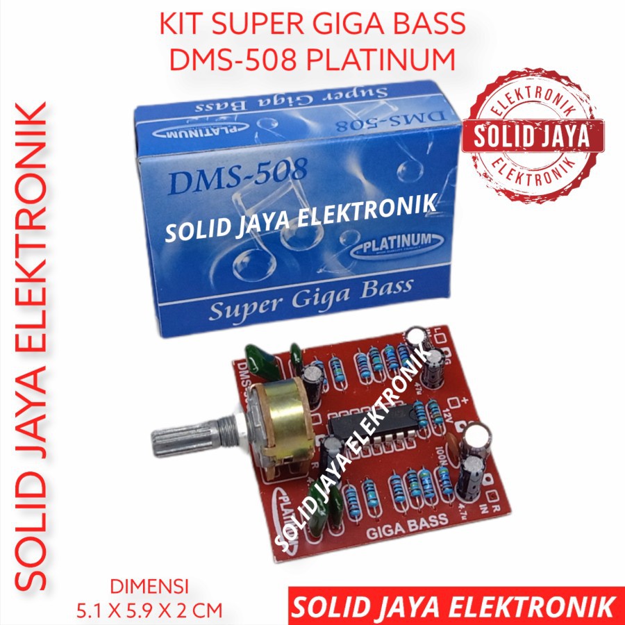 KIT GIGABASS LM324 GIGA BASS BAS LM 324 1 POTENSIO PLATINUM LM-324 1 POTENSIO DMS508 DMS 508 DMS-508 GIGA BASS GIGABAS PALTINUM ORI ASLI ORIGINAL