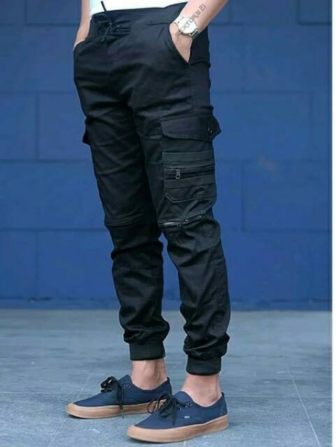 CELANA JOGGER CARGO ZIPPER