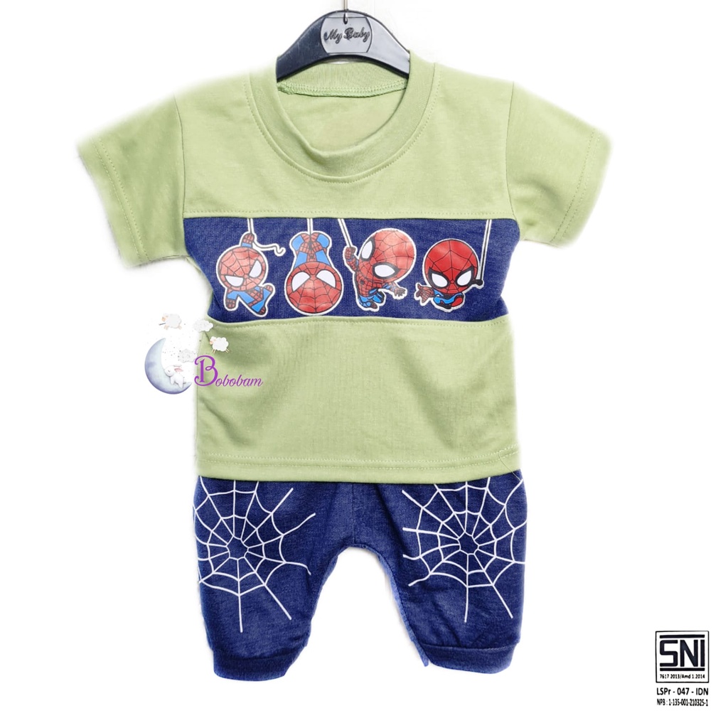 BAJU BAYI ECER BOBOBAM CASUAL KASUAL SP1D3RM4N SETELAN ANAK HARGA GROSIR