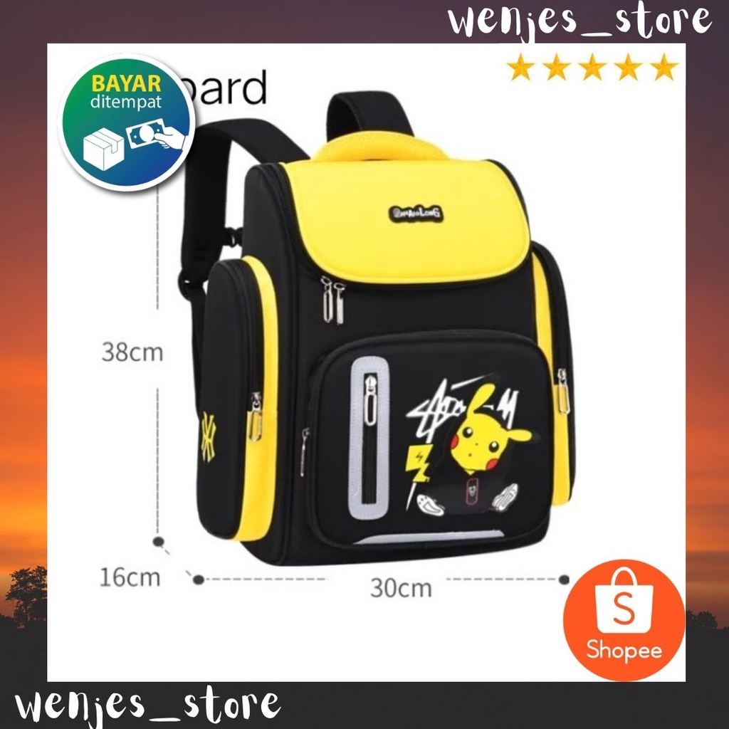 TAS RANSEL ANAK TAS RANSEL SEKOLAH ANAK TAS RANSEL PIKACHU TAS RANSEL MOTIF TAS RANSEL MOTI