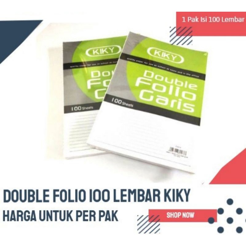 

double folio 100 lembar
