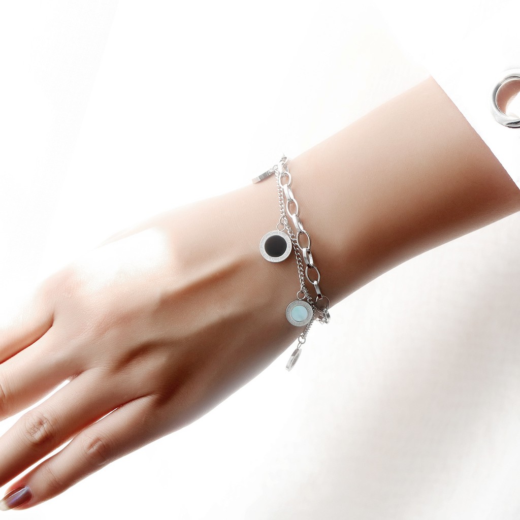 [NEW] Gelang Bracelet Wanita Aksesoris Titanium Korea Trend Masa Kini Cocok Hadiah GK111