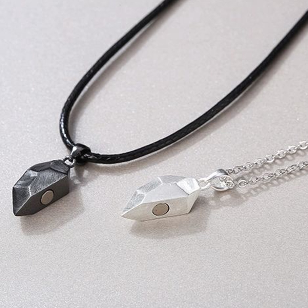 Hu Hu Hu Hu Hu Alat Bantu Pasang Kacamata♡ 2pcs Kalung Rantai Liontin Hati Motif Huruf Untuk Pasanganpriawanita