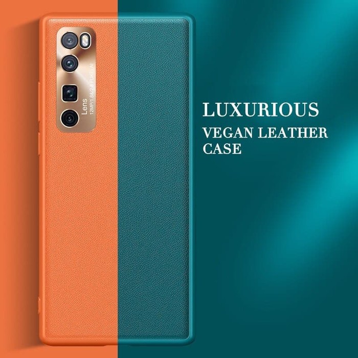 VEGAN LEATHER CASE CASING HUAWEI NOVA 7 NOVA7 LUXURY ELEGANT