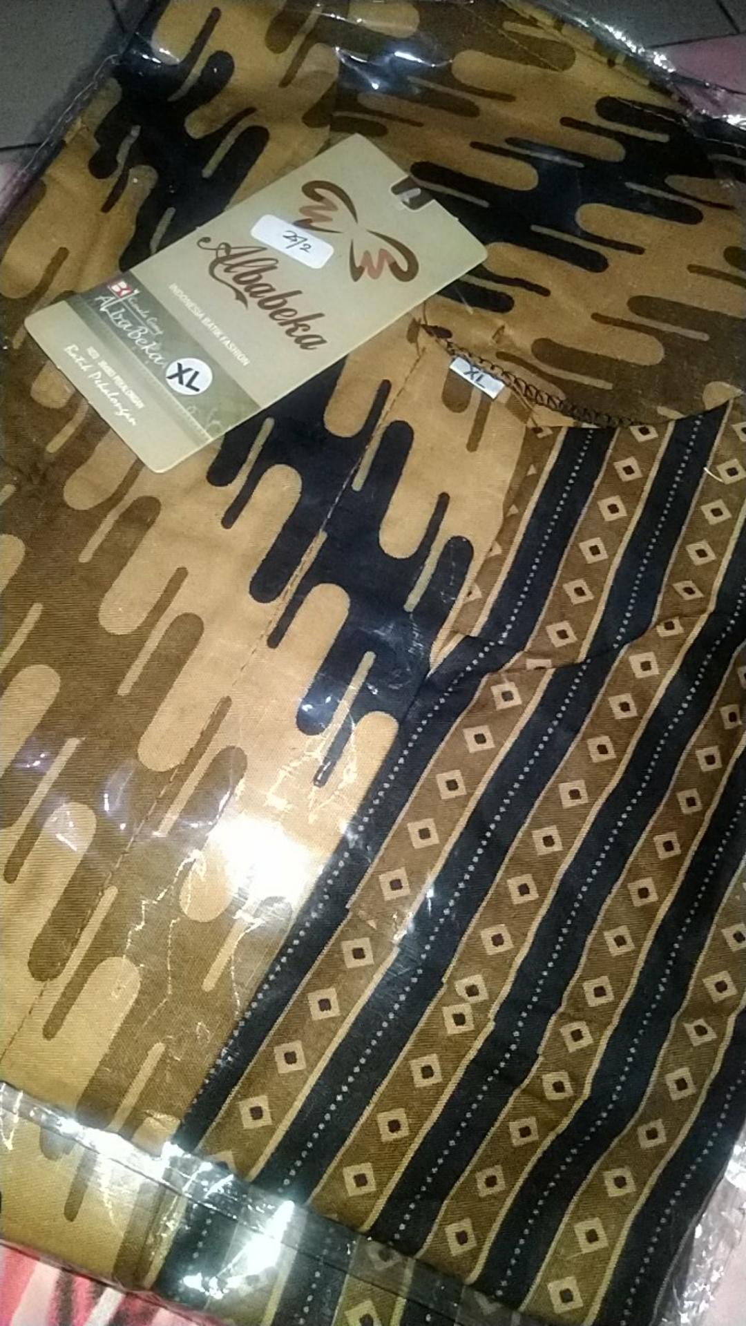 Tey-17 Batik Wanita Asj Sa Hrb026 Kenongo Kemeja Tosca Pendek