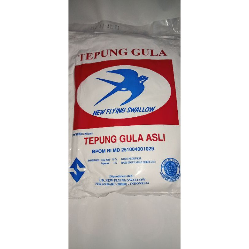 

Tepung Gula Swallow Tepung gula asli 900gr