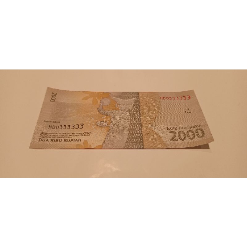 uang kertas koleksi 2000 seri sama (XDO333333)