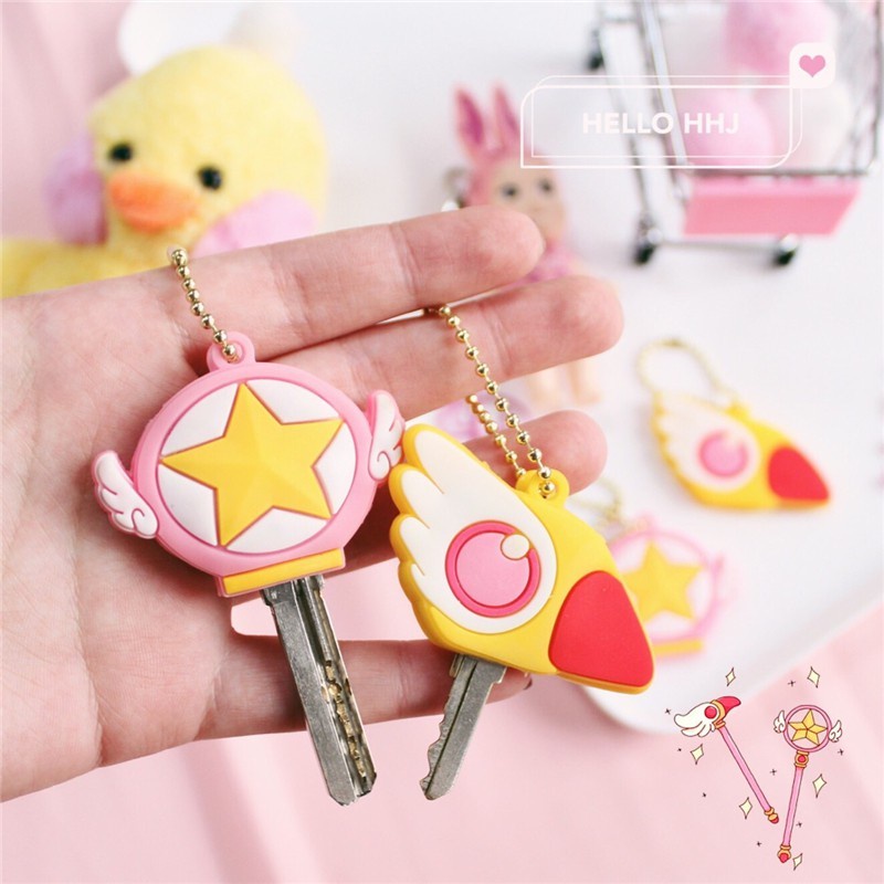 KCCS cardcaptor sakura clow card key cover bungkus kunci keychain gantungan kunci