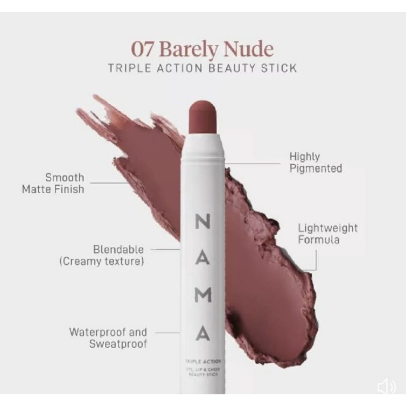 Namaskin Eye+Lip+Cheek Triple Action Beauty Stick
