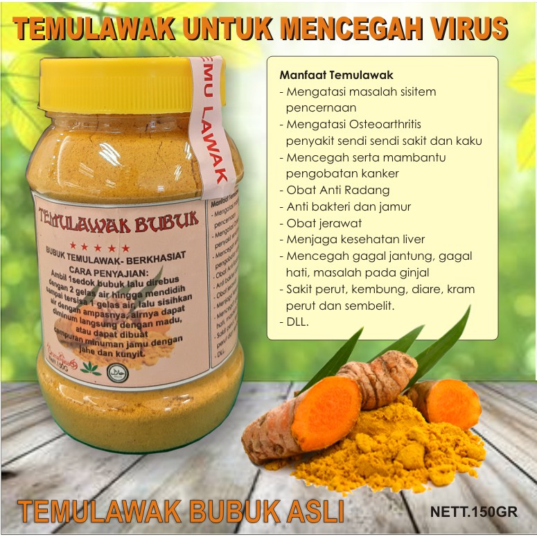 

Temulawak Temulawak Bubuk Asli Tanpa Bahan Campuran