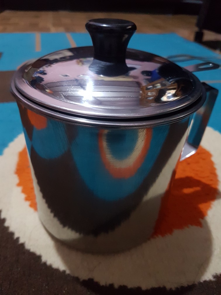 B-101 Oil Pot Stainless 12 Cm / Saringan Minyak 1.2 Liter Bq