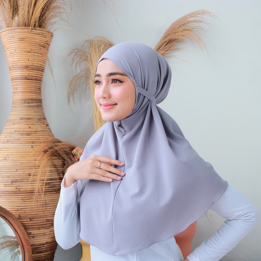 Kerudung Hijab Instan Bergo Maryam Diamond Crepe Premium By Shamira