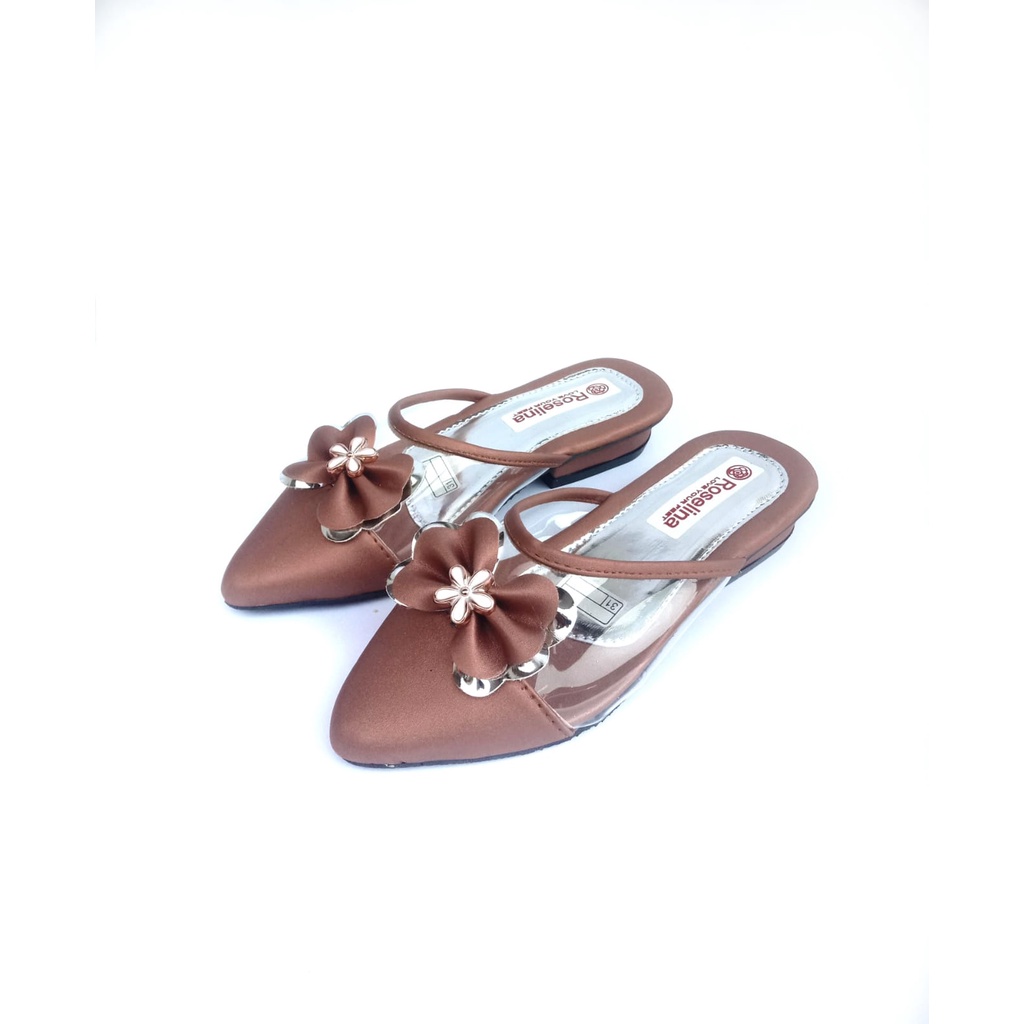 Sandal Heels Anak Wanita Mules Formal Kekinian Hak 2 cm Size 26-35 Sandal Anak Formal Terbaru