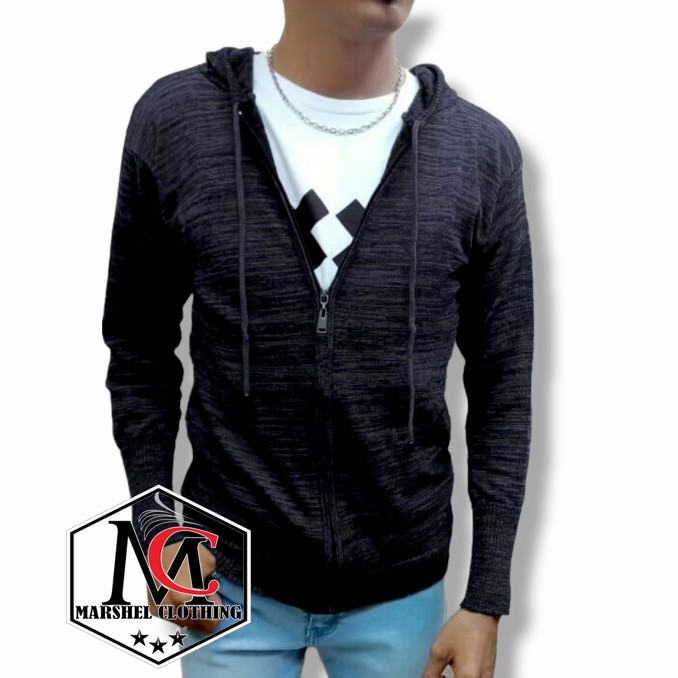 RCL - Jaket Rajut Ariel Jumbo Premium / Rajut Pria XXL / Sweater Rajut / Rajut Roundhand Finger