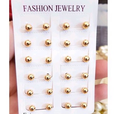 (Satuan) Xuping Anting Boba Tusuk Patam Gold 128225