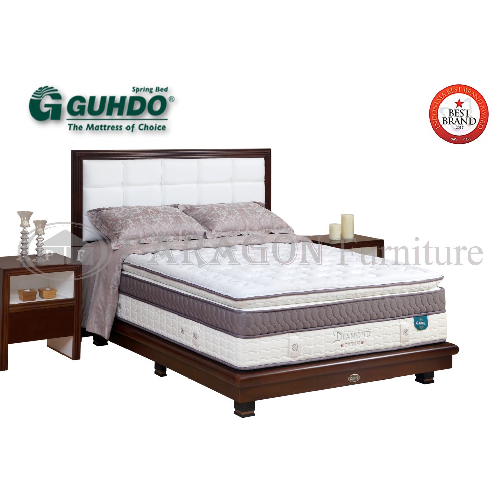 Spring bed Diamond 160x200 Latex Spring HB Metropolis - Full set Guhdo