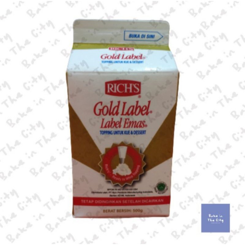 

Whipping Cream Rich's Gold Label - 500gr