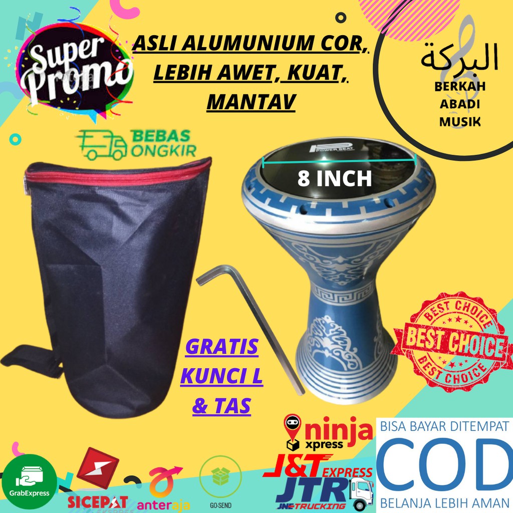 Darbuka 8 inch darbuka alumunium cor 8 dumbuk darbuka tumbuk calti darbuka calty darbuka tabla
