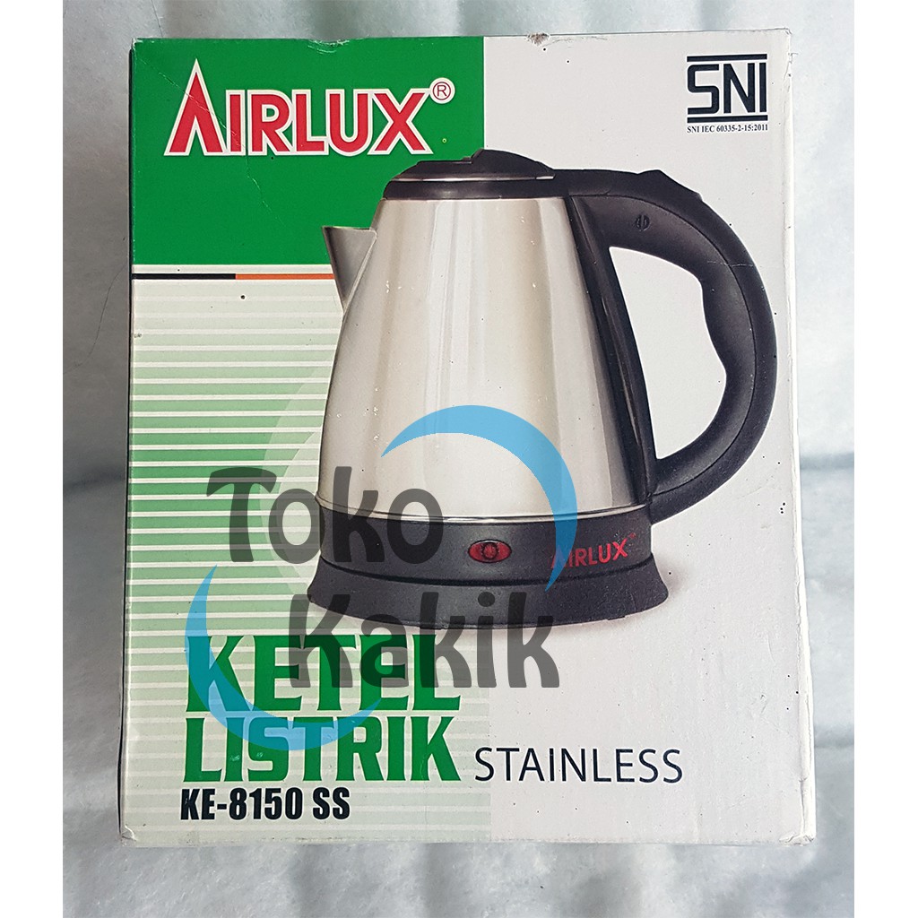 PEMANAS MASAK AIR TEKO LISTRIK ELECTRIC KETTLE AIRLUX STAINLESS 1.5L KE-8150 SS