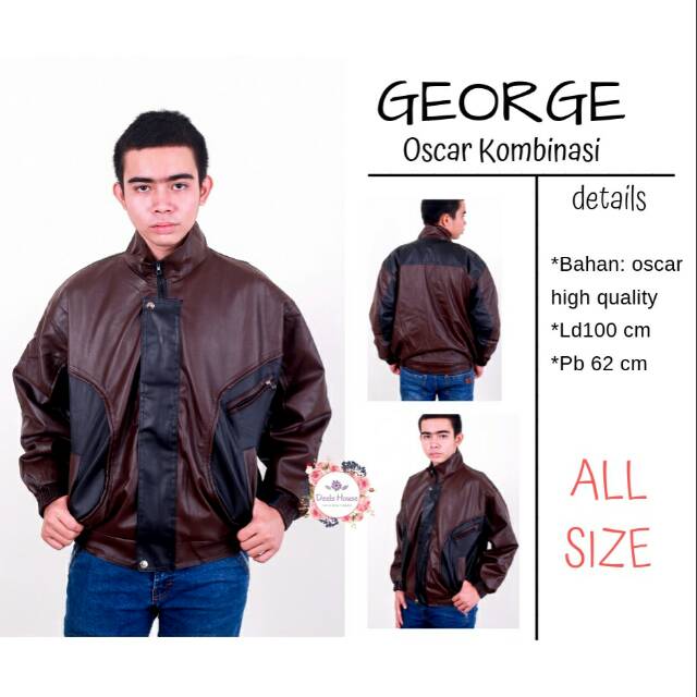 Jaket cowok/ jaket oscar/ jaket george oscar kombinasi