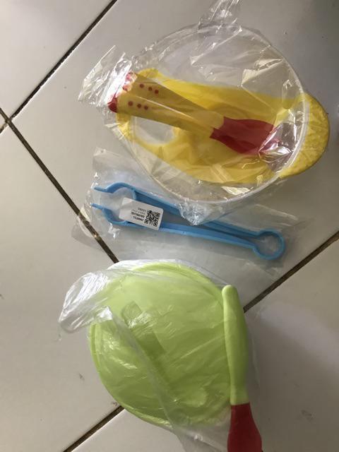 [bayar Di Tempat]mangkuk Dengan Tutup + Sendok Untuk Latihan Makan Anak