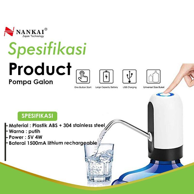 Pompa Air Galon Elektrik Nankai Murah