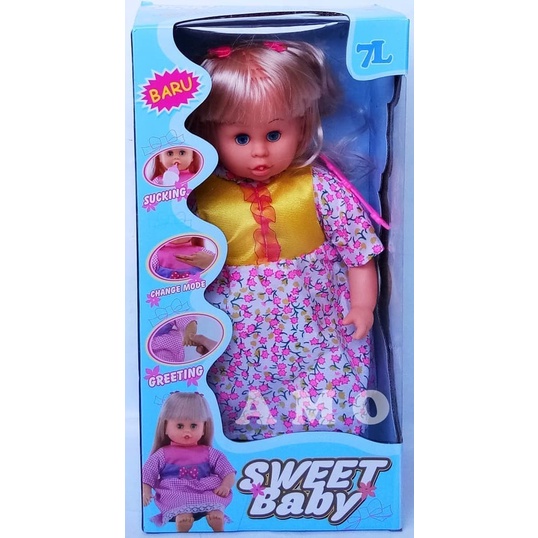 MAINAN EDUKASI ANAK PEREMPUAN KADO BONEKA EDUKATIF 2 3 4 TAHUN SWEET BABY 110 - KADO ANAK EDUKASI