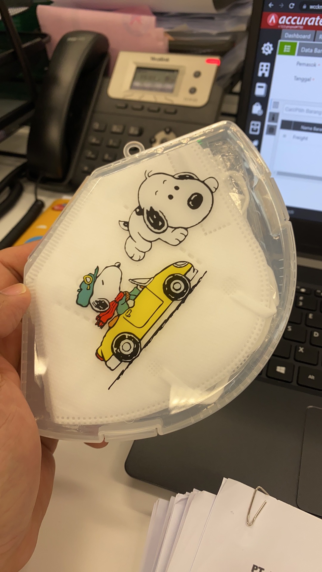 Kotak Penyimpanan Masker Kn95 N95 / Tempat Masker Kartun