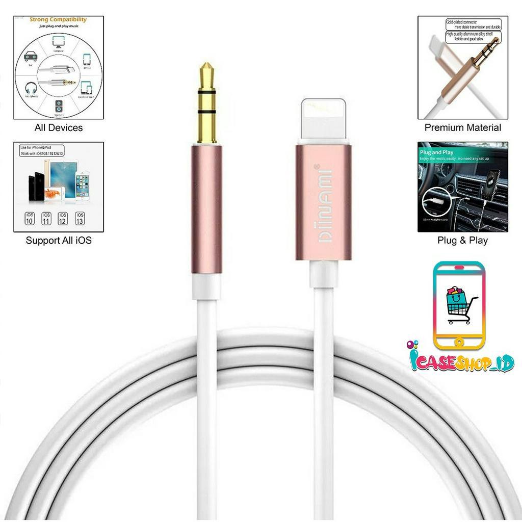 IC3097 DIINAMI Kabel Aux TO Iphone Audio Cable 3,5mm to Lightning Murah kabel aux ke iPhone OEM Spea