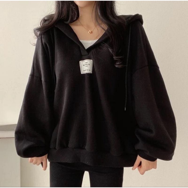 SANDY OVERSIZE HOODIE WANITA | SWEATER SIZE M.L.XL FASHION | SWEATER STYLE KOREAN