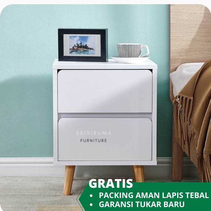 Meja Nakas Minimalis Kecil dengan Desain Elegan untuk Kamar Tidur