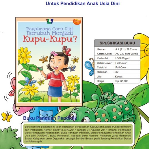 Buku Pengayaan PAUD - BERUBAH MENJADI KUPU KUPU