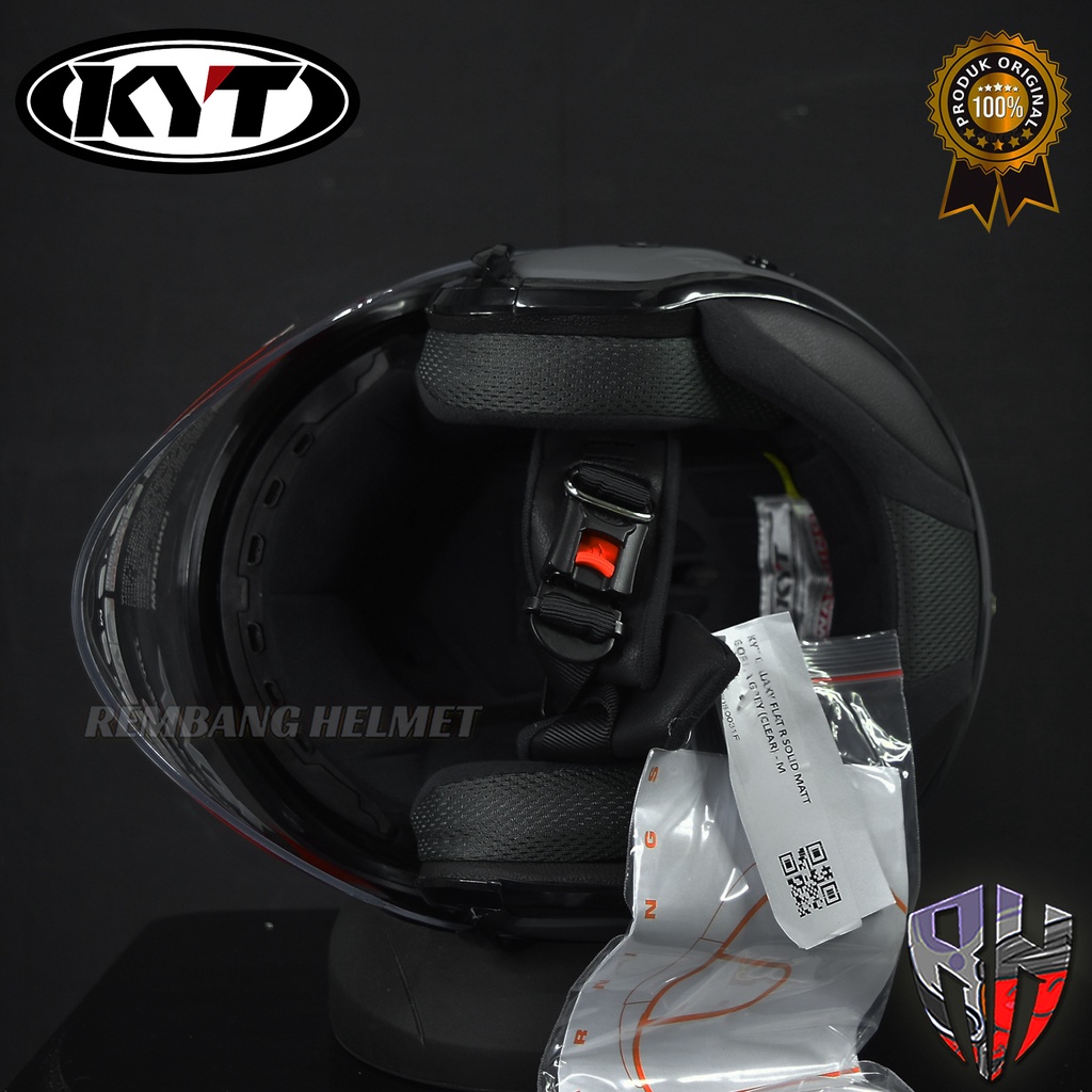 HELM KYT GALAXY FLAT R SOLID GORILLA MATT GREY /PAKET GANTENG-4